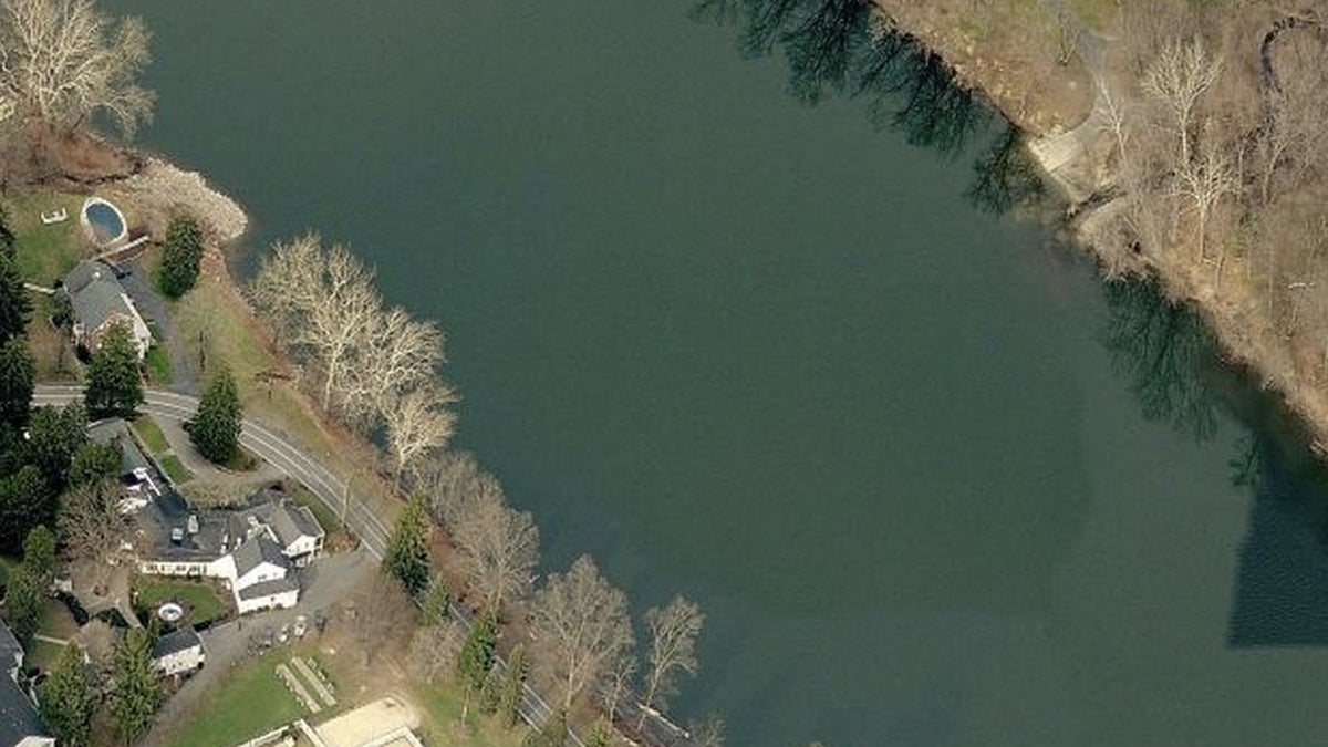  The Express-Times reports the man's raft overturned in this location near Belvidere Corner and River road in Upper Mount Bethel Township, Pa. (Photo from Bing maps) 
