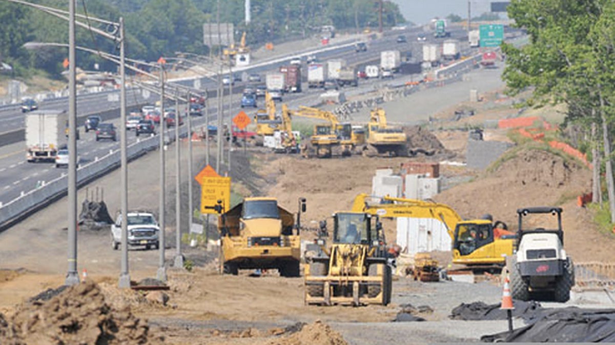  Undated file photo of construction work on the New Jersey Turnpike. (Photo courtesy of NJDOT) 