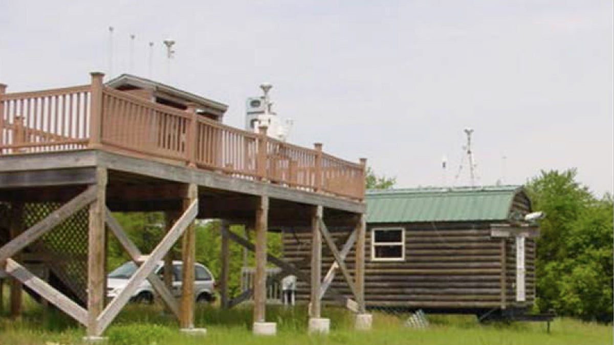  The Brigantine Air Monitoring Station. (Photo courtesy of N.J. Air Quality Now) 