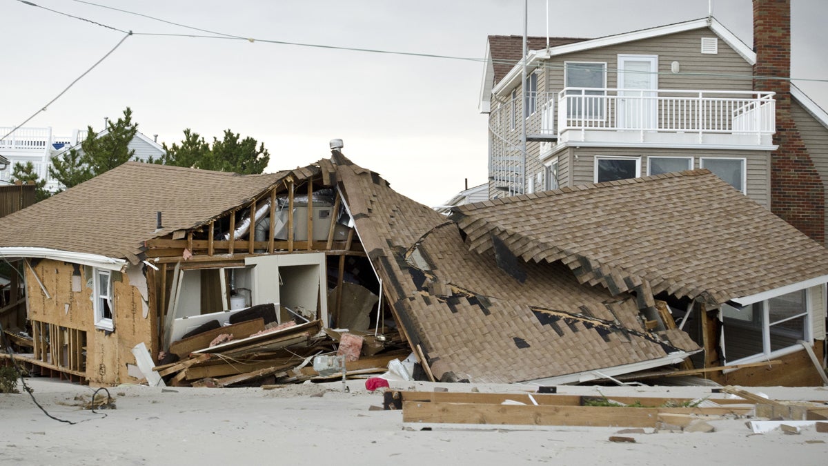  A house destroyed by Superstorm Sandy on Long Beach Island. (Photo from Shutterstock) 