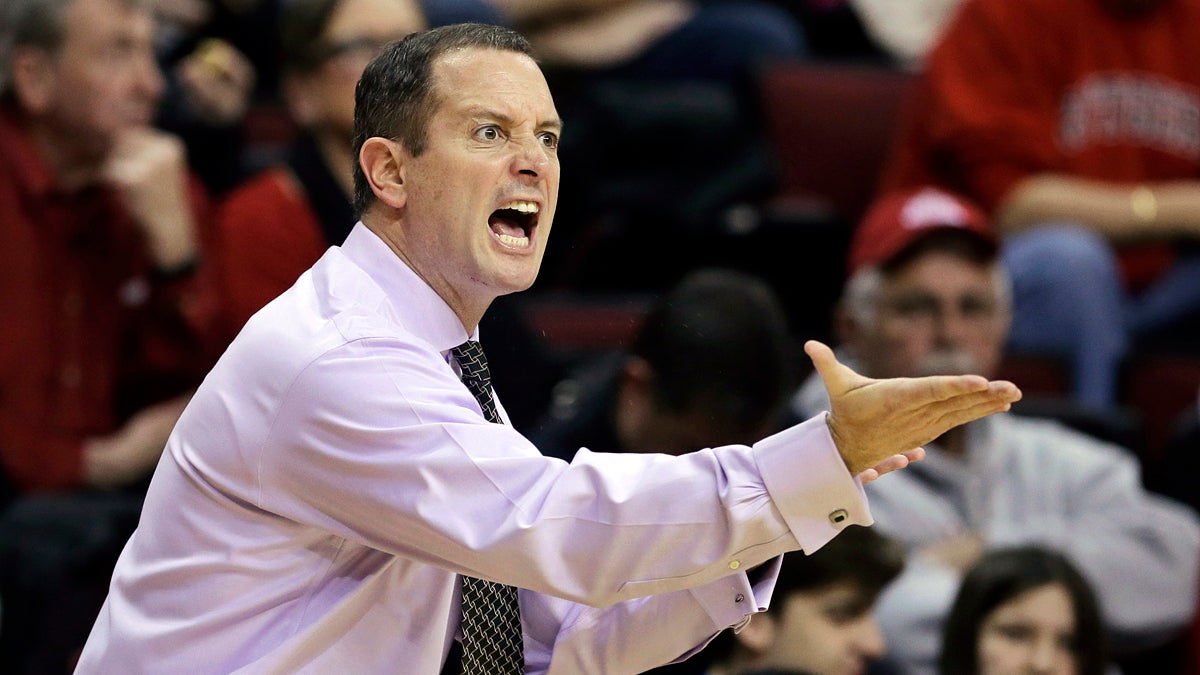  Rutgers basketball coach Mike Rice was fired in April for verbally and physically abusing his players.  (AP Photo/Mel Evans, File) 