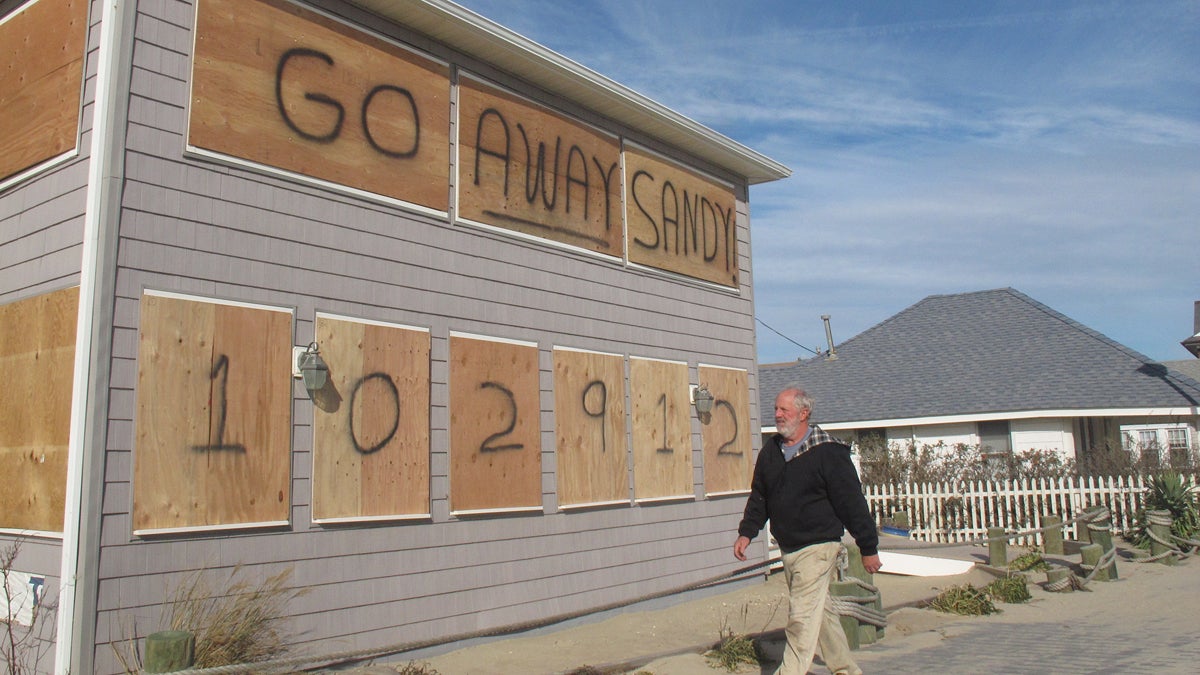  This building in Point Pleasant survived Superstorm Sandy in one piece. (AP Photo/Wayne Parry) 