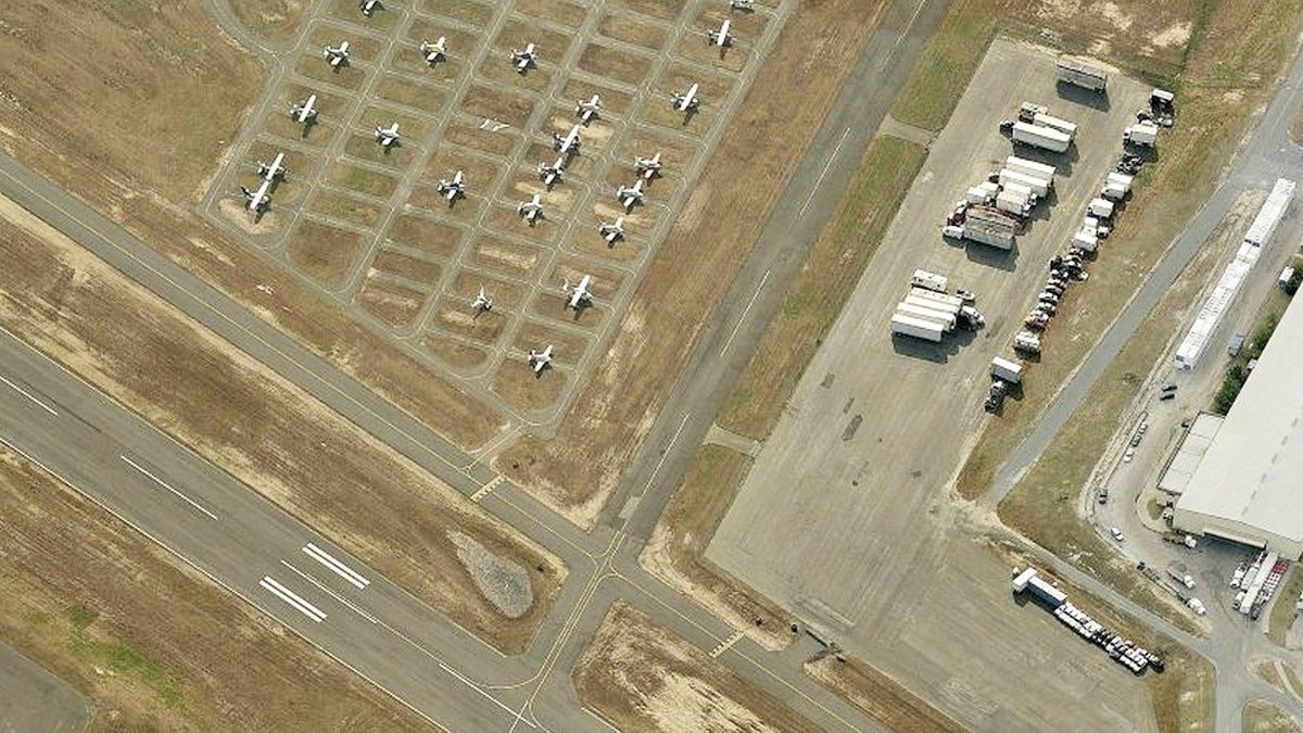  Aerial view of the Monmouth Executive Airport. (Photo from Bing Maps) 