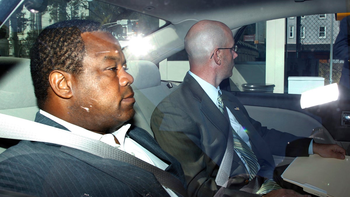  Trenton Mayor Tony Mack, arriving at the federal courthouse on Sept. 10, 2012, after he was arrested earlier in the day. (Mel Evans/AP Photo) 