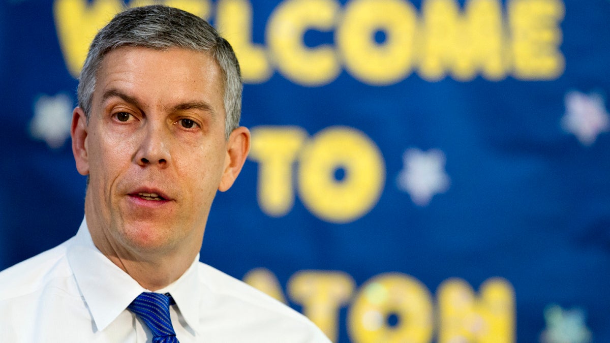  Education Secretary Arne Duncan speaks about the administration's priorities for education, Monday, Jan. 12, 2015, at Seaton Elementary in Washington. (AP Photo/Jacquelyn Martin) 