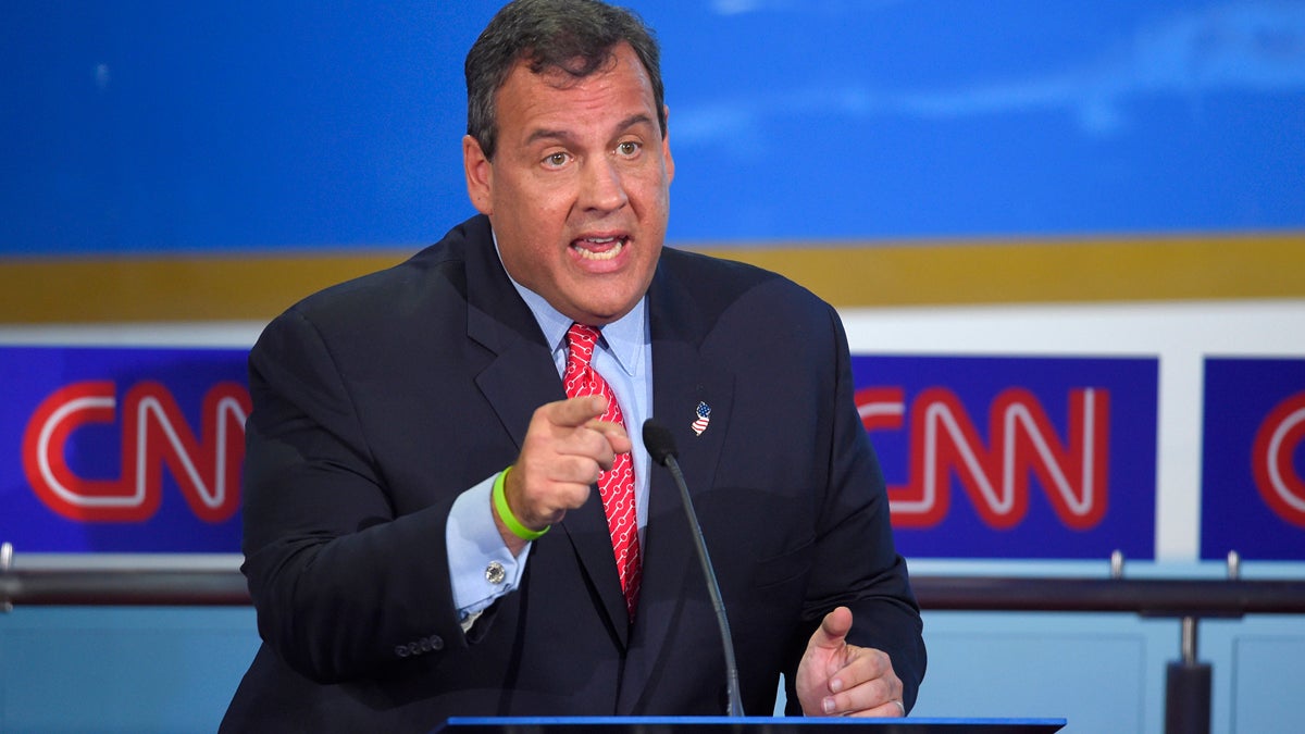  Chris Christie speaks during the CNN Republican presidential debate at the Ronald Reagan Presidential Library on Wednesday, Sept. 16, 2015. (AP Photo/Mark J. Terrill) 