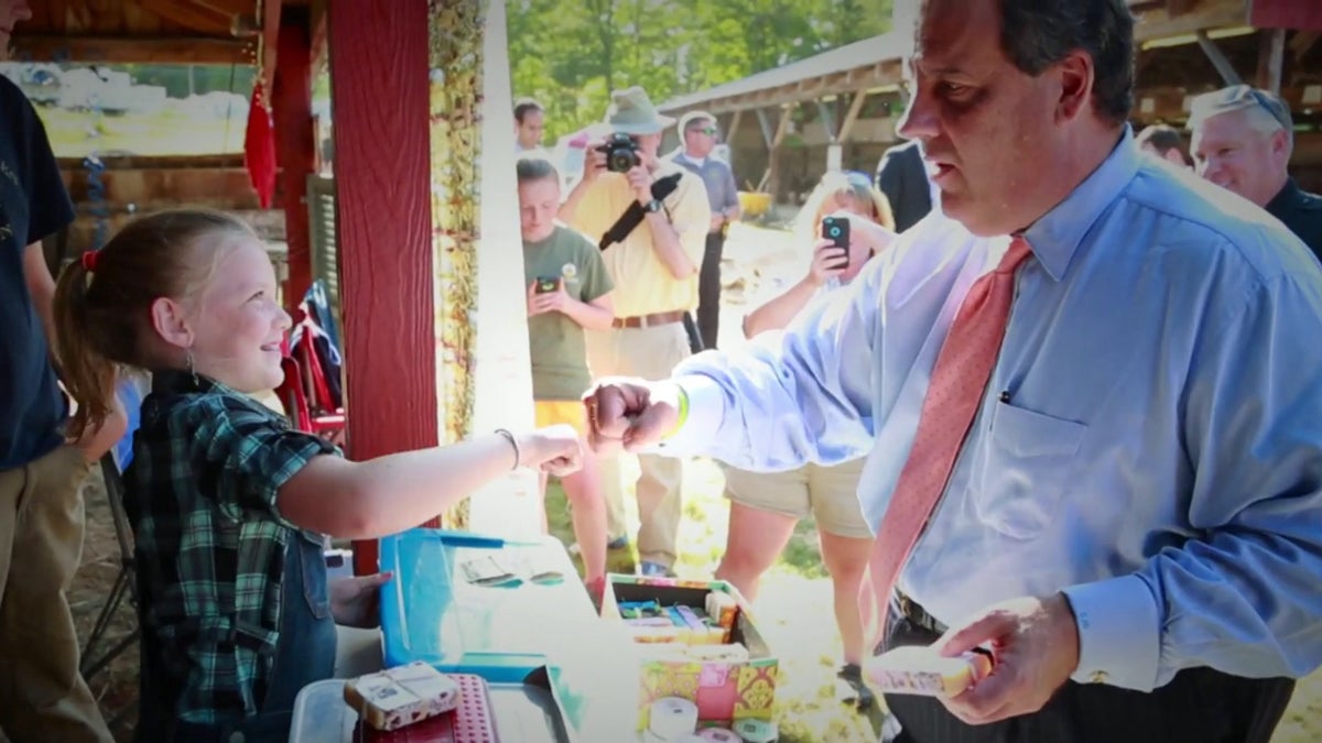  Screen capture from 'It's About You' video on Governor Chris Christie's campaign website. 