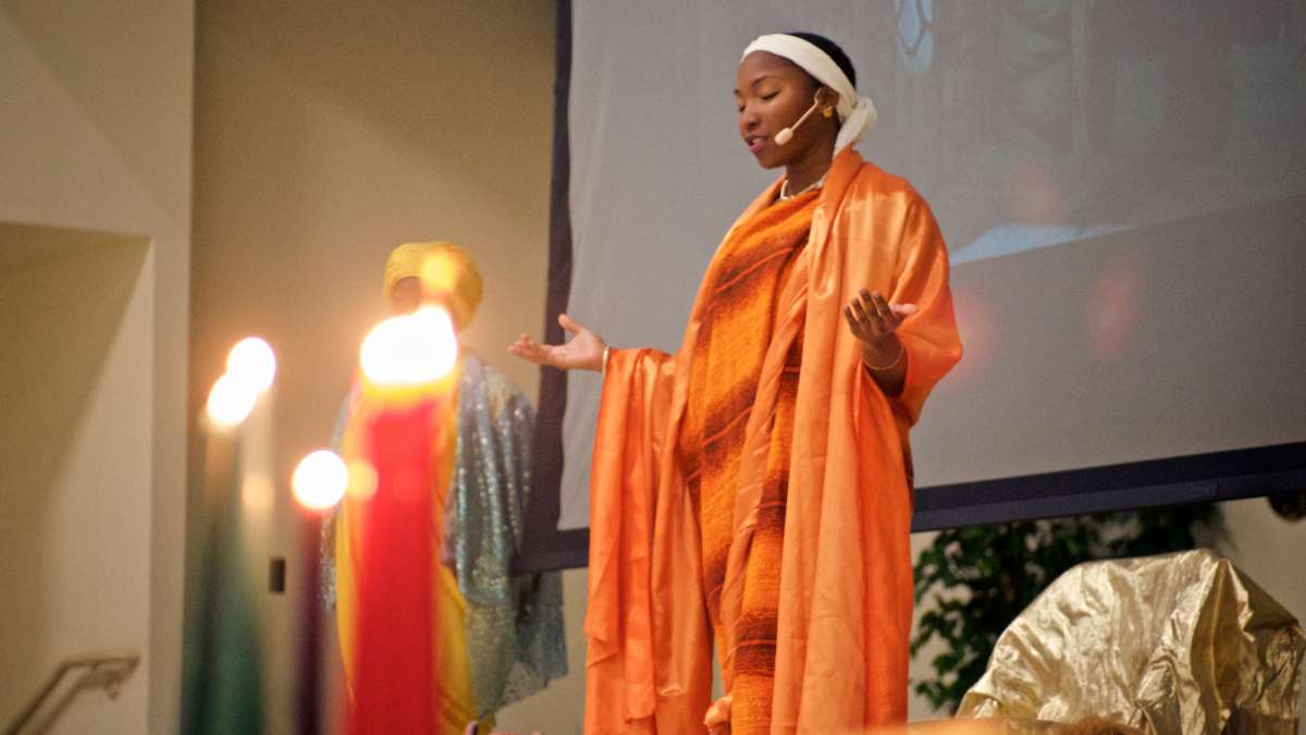  Enon Tabernacle church celebrated Kwanzaa last week. (Bas Slabbers/for NewsWorks) 