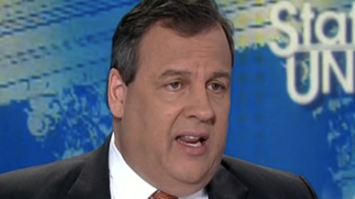  New Jersey Governor Chris Christie speaking Sunday on CNN's State of the Union, Feb 27, 2017. (Screen capture from CNN.com) 