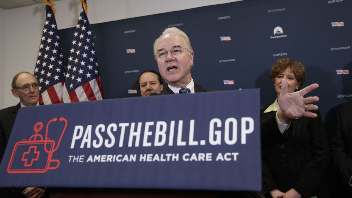  Health and Human Services Secretary Tom Price backs the GOP's health care plan (AP Photo/J. Scott Applewhite) 