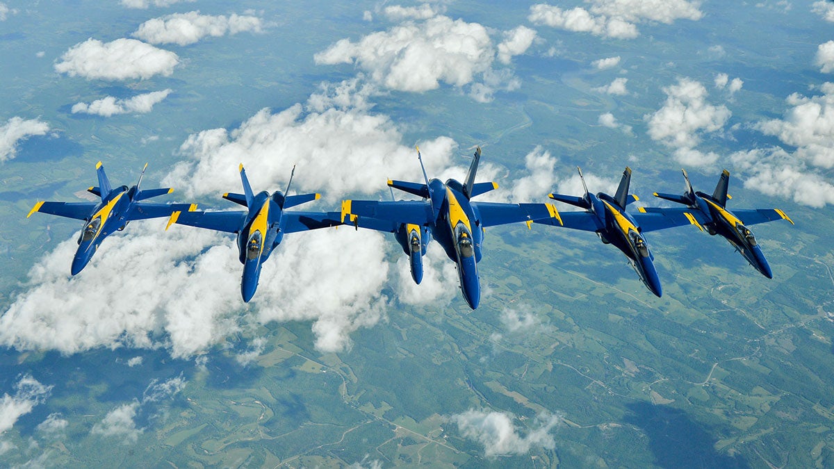  The Blue Angels. (Photo courtesy of U.S. Navy) 