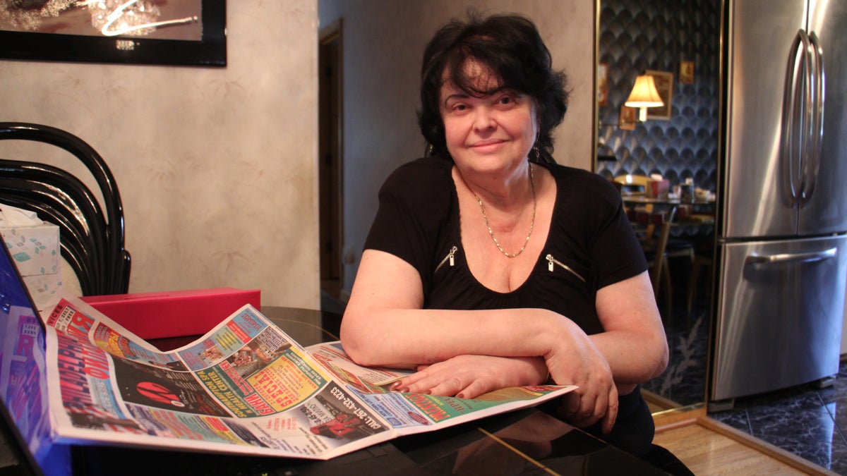  Irina Gitman, who immigrated from the Ukraine, launched a Russian language weekly newspaper from her Northeast Philadelphia home in 1994. (Emma Lee/WHYY) 