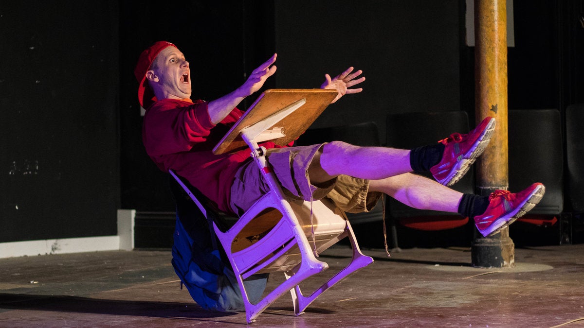  Terry Brennan in Tribe of Fools' production of 'School Play.' (Photo courtesy of Nick Mazzuca)  