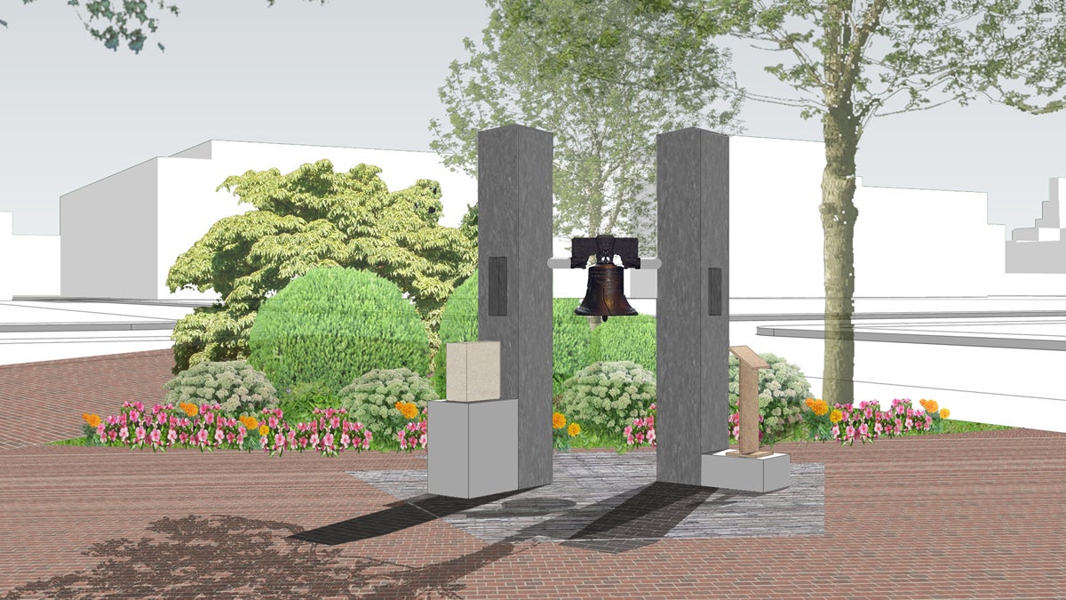  Artist rendering of a 9/11 memorial proposed for Franklin Square. (Image courtesy of Phila911 Inc.) 