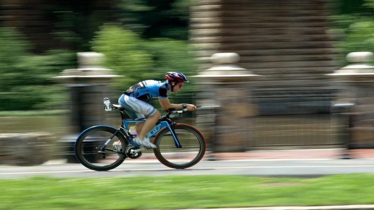  A biker in East Falls (Bas Slabbers/for NewsWorks, file)  