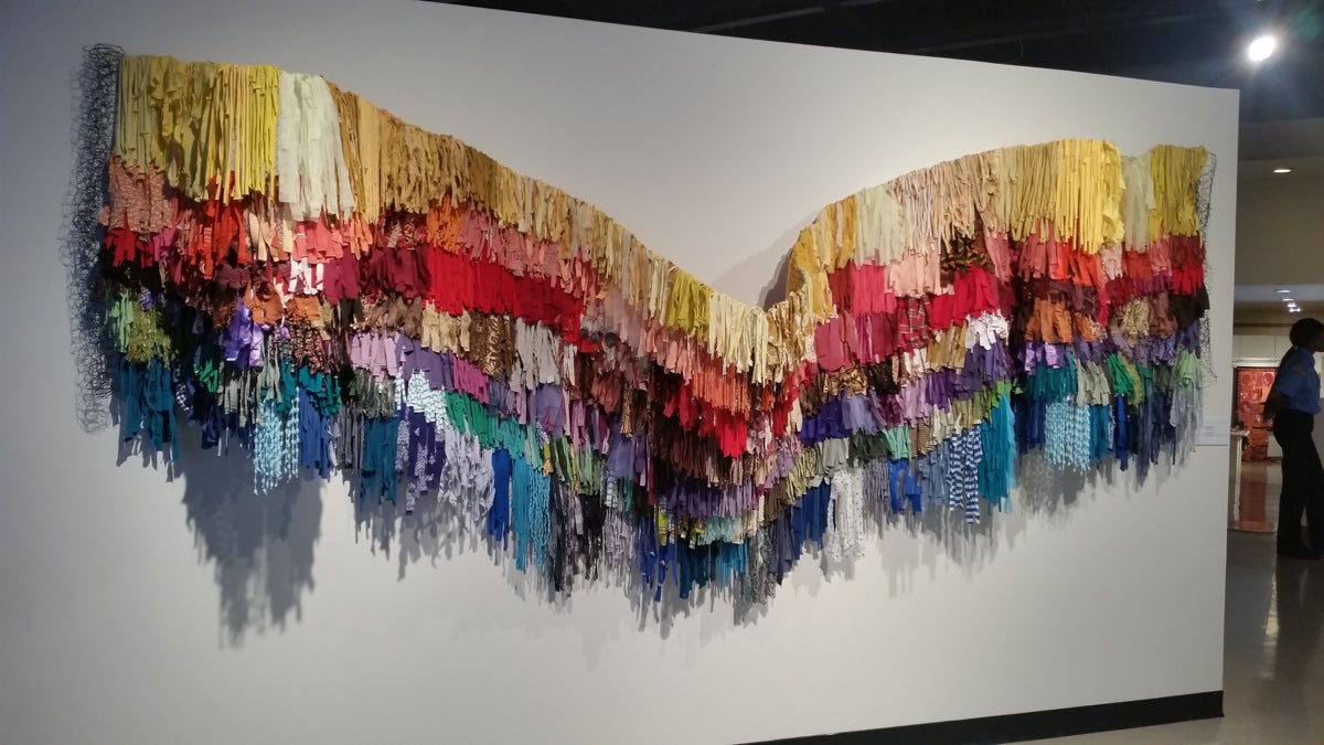 Amber Robles-Gordon's 'my rainbow is enuf'  2014. (Peter Crimmins/WHYY)
