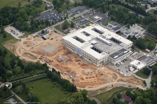 <p><p>An aerial shot shows the extent of the area now under construction. (photo courtesy Nemours)</p></p>
