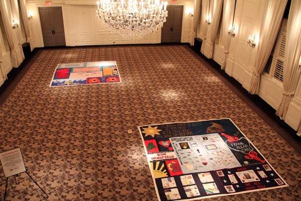 <p><p>Portions of the Philadelphia AIDS Quilt are on display at the 25th anniversary benefit for AIDS support service provider Calcutta House, Nov. 29, 2012. (Marta Rusek/for NewsWorks)</p></p>
