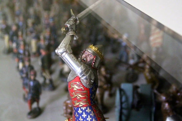Andrew Wyeth's collection of more than 1,200 military figurines is on display throughout the home. (Emma Lee/for NewsWorks)