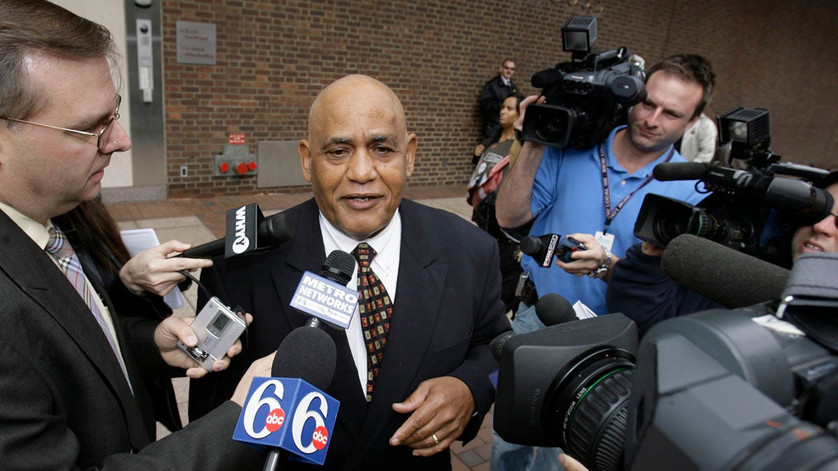  T. Milton Street, a brother of former Philadelphia Mayor John F. Street, leaves U.S. District Court in Philadelphia in November 2006.  (AP file photo) 