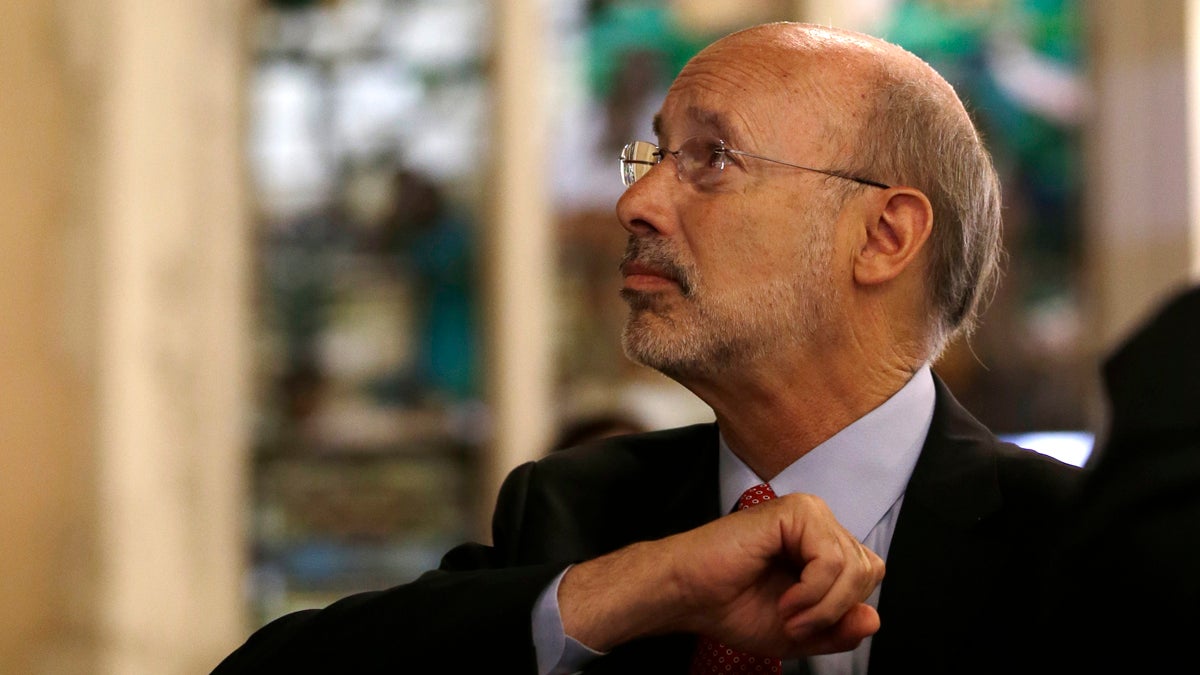  Pennsylvania Gov. Tom Wolf has had a tough week. In fact, the GOP-controlled Legislature has been batting the governor around like a chew toy. (Matt Slocum/AP photo)  