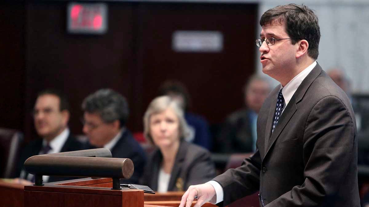  Kevin Walsh, representing Fair Share Housing, addresses the New Jersey Supreme Court regarding the state's affordable housing rules. Proponents say the courts need to step in because the Christie administration is overdue on delivering workable rules to comply with state law and past court decisions mandating that towns provide affordable housing for lower-income residents. (AP file photo) 