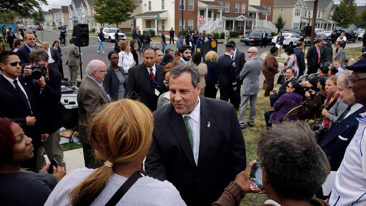  In September, New Jersey Gov. Chris Christie greets residents at a gathering in Camden. Under Christie, New Jersey has paid more than $2 billion in state tax breaks since 2014, often to corporations with notable political connections and at least one developer who already owed millions of dollars in unpaid state loans, an Associated Press review found. (AP file photo) 