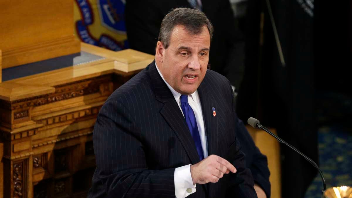  Last month, New Jersey Gov. Chris Christie presented a budget plan that omits a $1.6 billion payment to the state's pension systems. (AP file photo) 