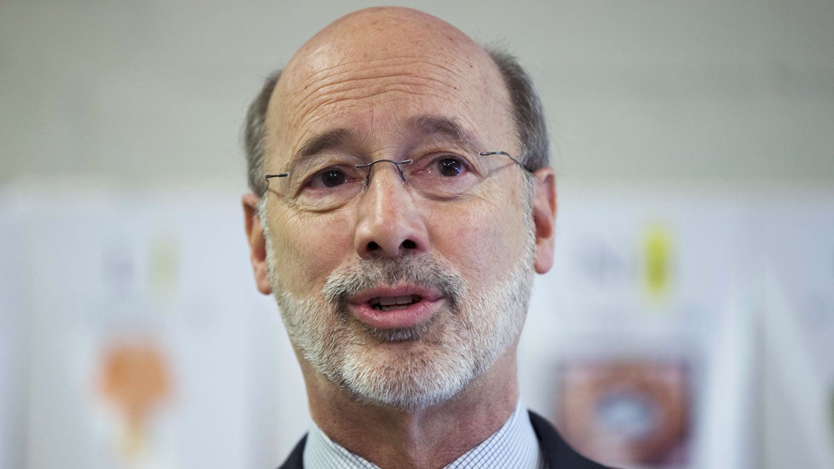 Pennsylvania Gov. Tom Wold says what he meant by his remark that the state has 'low self-esteem' is that good leadership should focus on Pennsylvania's many positive attributes, including its history, location, and world-class cities. (AP photo/Matt Rourke) 