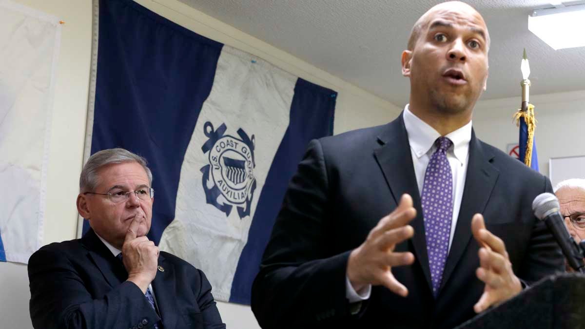  U.S. Sens. Bob Menendez, left, and Cory Booker of New Jersey are among federal legislators calling for changes at FEMA in the wake of fraud allegations. (AP file photo) 