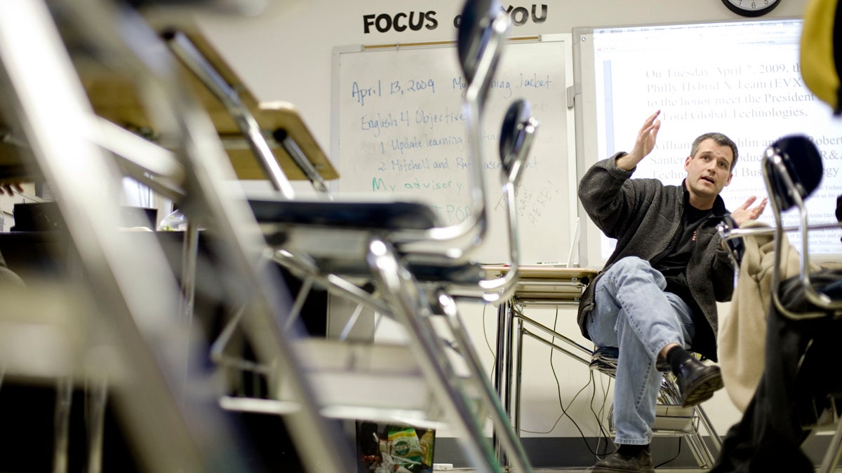  Simon Hauger is the founder and principal of The Workshop School in West Philadelphia. (AP file photo) 