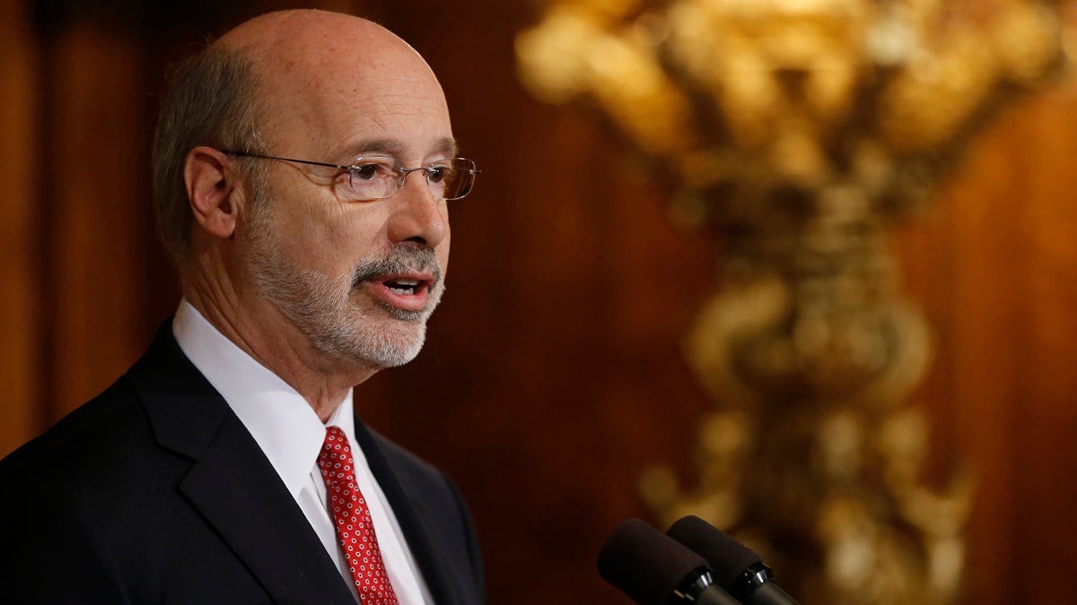  Pennsylvania Gov. Tom Wolf says budget talks are proceeding in a 