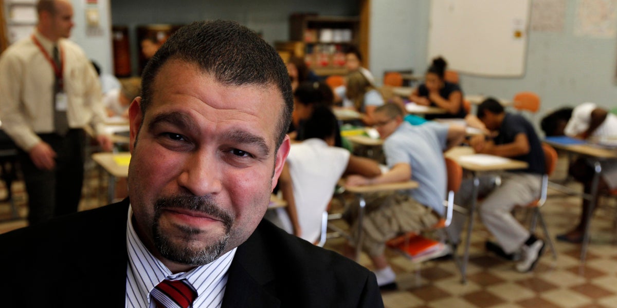 Pennsylvania Department of Education Secretary Pedro Rivera says his department has been under pressure to come up with cost-cutting measures. (AP file photo) 