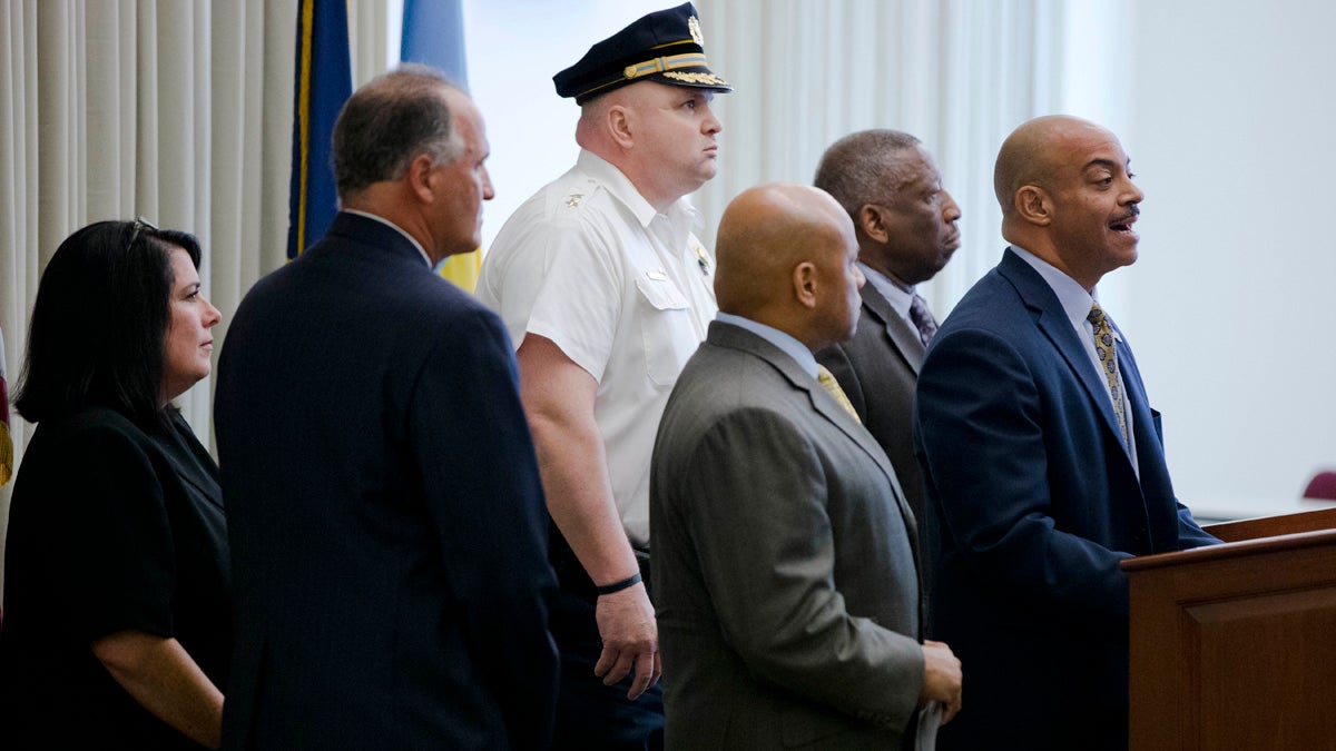  Philadelphia District Attorney Seth Williams, at podium, speaks during a June news conference in Philadelphia about a drug probe that led to the confiscation of 22 pounds of heroin with a street value of $3.3 million. (AP Photo/Matt Rourke) 