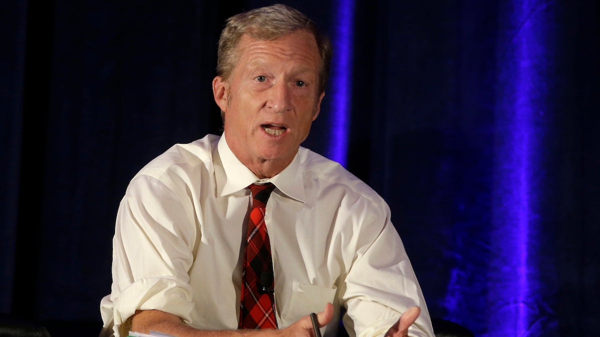  Former hedge fund manager Tom Steyer is investing $7.5 million in energizing young voters in Pa. and other swing states. (AP Photo/Rich Pedroncelli,File) 