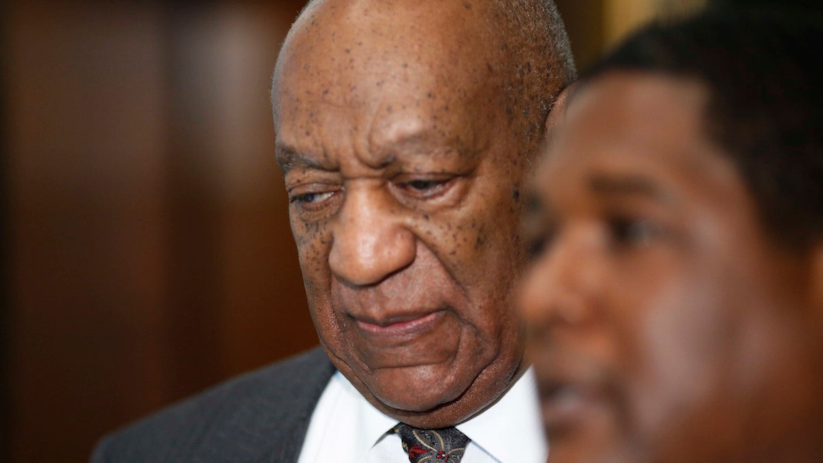 Comedian Bill Cosby leaves the Montgomery County Courthouse after being ordered to stand trail for assault charges