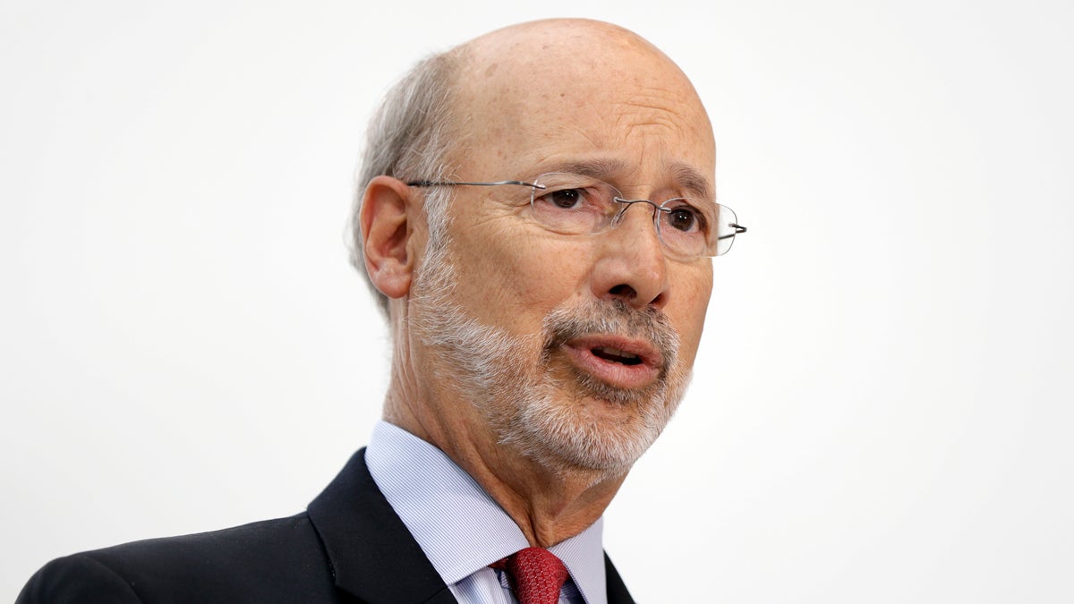  Gov. Tom Wolf has not yet said whether he will sign a measure to change Pennsylvania's public employee pension system. (AP file photo)  