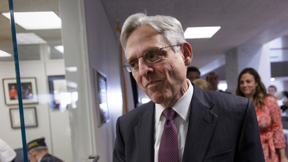 The name of Judge Merrick Garland, President Barack Obama's choice to replace the late Justice Antonin Scalia on the Supreme Court, has been mentioned often during the leadup to a vote on President Donald Trump's choice for the court: Judge Neil Gorsuch. (AP file photo) 