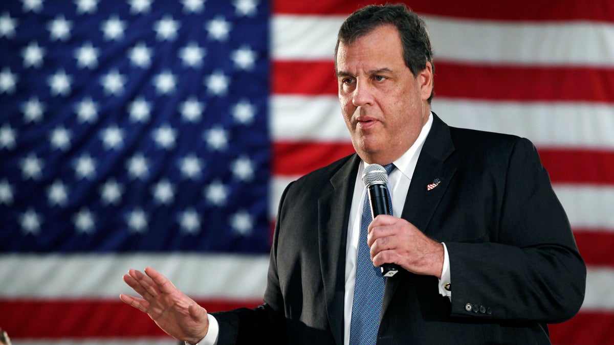  In October, New Jersey Gov. Chris Christie addresses a gathering at a public forum, maintaining that he has no recollection of any of his aides telling him about lane closures on the George Washington Bridge. A state judge ruled Thursday that a criminal complaint against the governor over the closures can go forward. (AP file photo)  