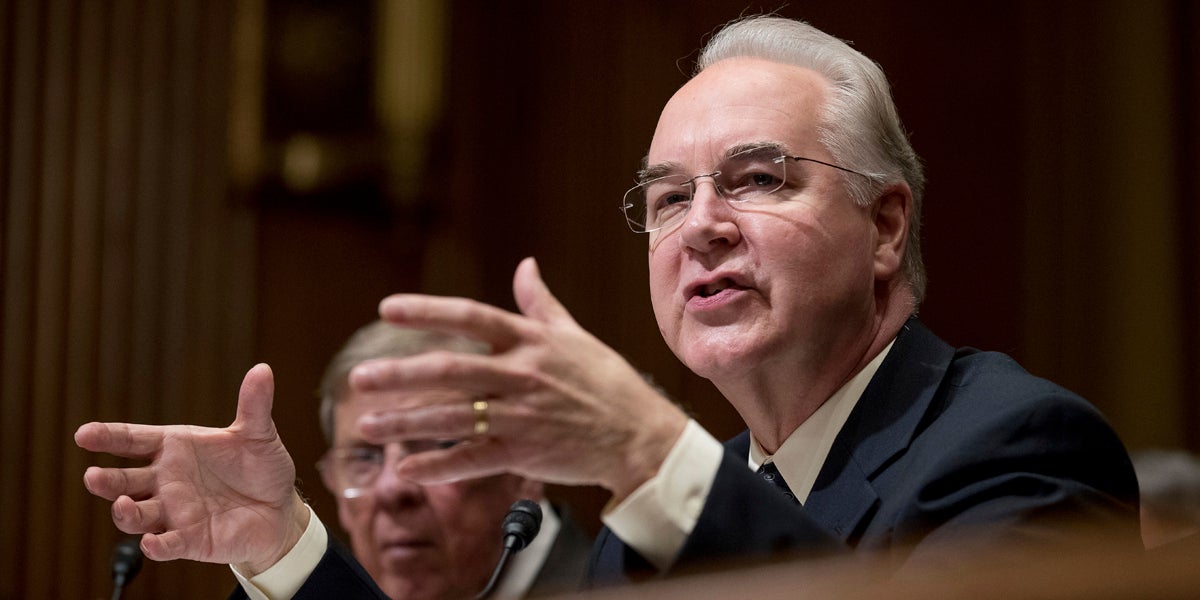  Health providers in the region have various reactions to the confirmation of Dr. Tom Price, a former congressman, as Health and Human Services secretary. (Andrew Harnik/AP Photo) 