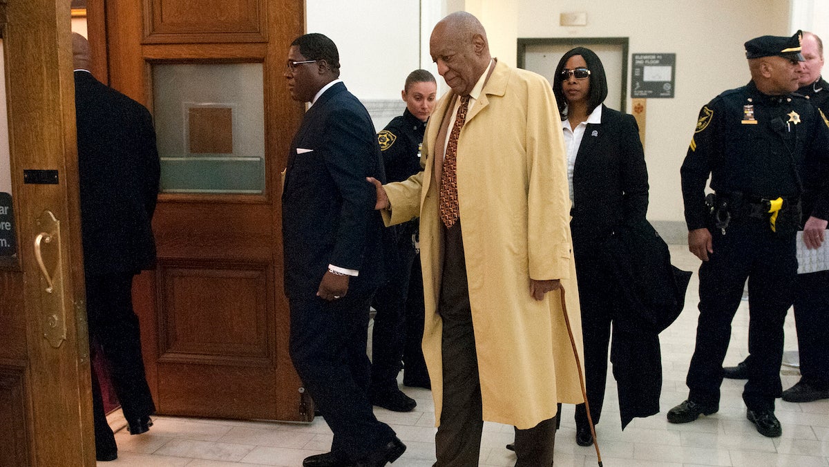  Bill Cosby arrives for a pre-trial hearing at the Montgomery County courthouse Monday, Feb. 27, 2017, in Norristown, Pa. Cosby is seeking a venue change for his criminal sex assault trial. (Bill Fraser/Bucks County Courier Times via AP, Pool) 