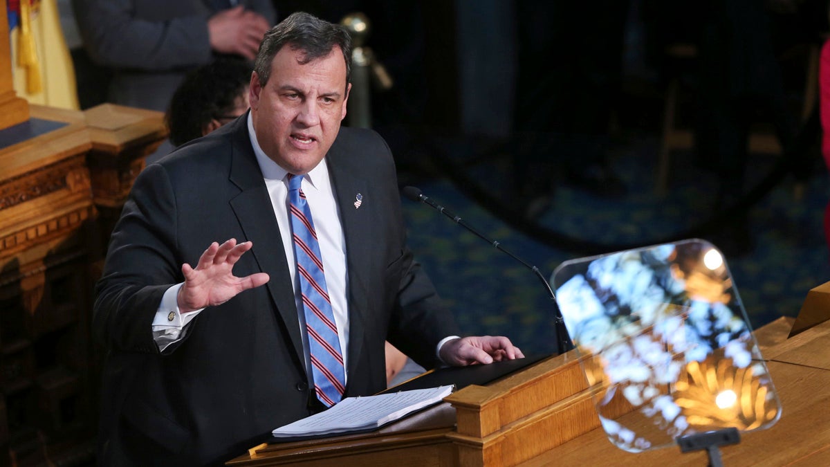 New Jersey Gov. Chris Christie has locked horns with Assembly Speaker Vincent Prieto over the Garden State's new spending plan. (AP photo/Mel Evans)