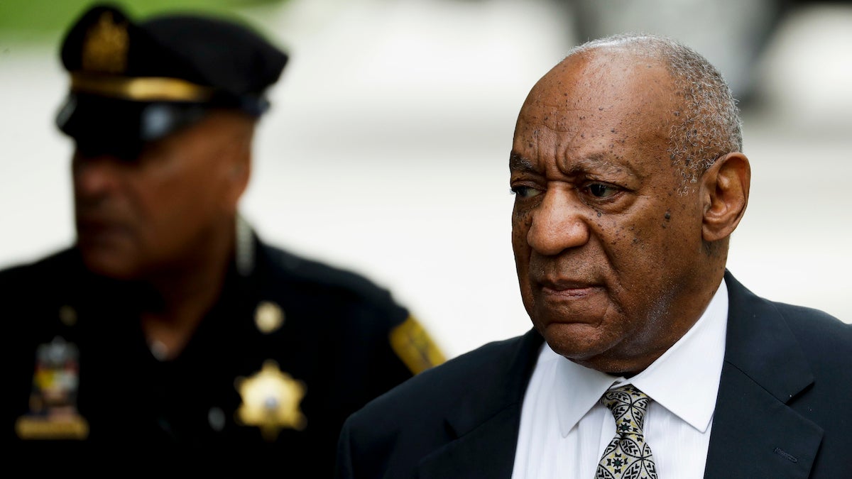  Bill Cosby arrives at the Montgomery County Courthouse during his sexual assault trial, Thursday, June 15, 2017, in Norristown, Pa. (AP Photo/Matt Slocum) 