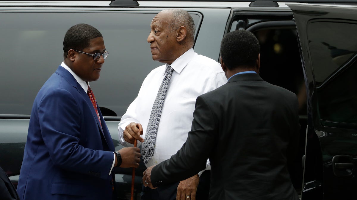  Bill Cosby arrives at the Montgomery County Courthouse during his sexual assault trial, Friday, June 16, 2017, in Norristown, Pa. (AP Photo/Matt Slocum) 