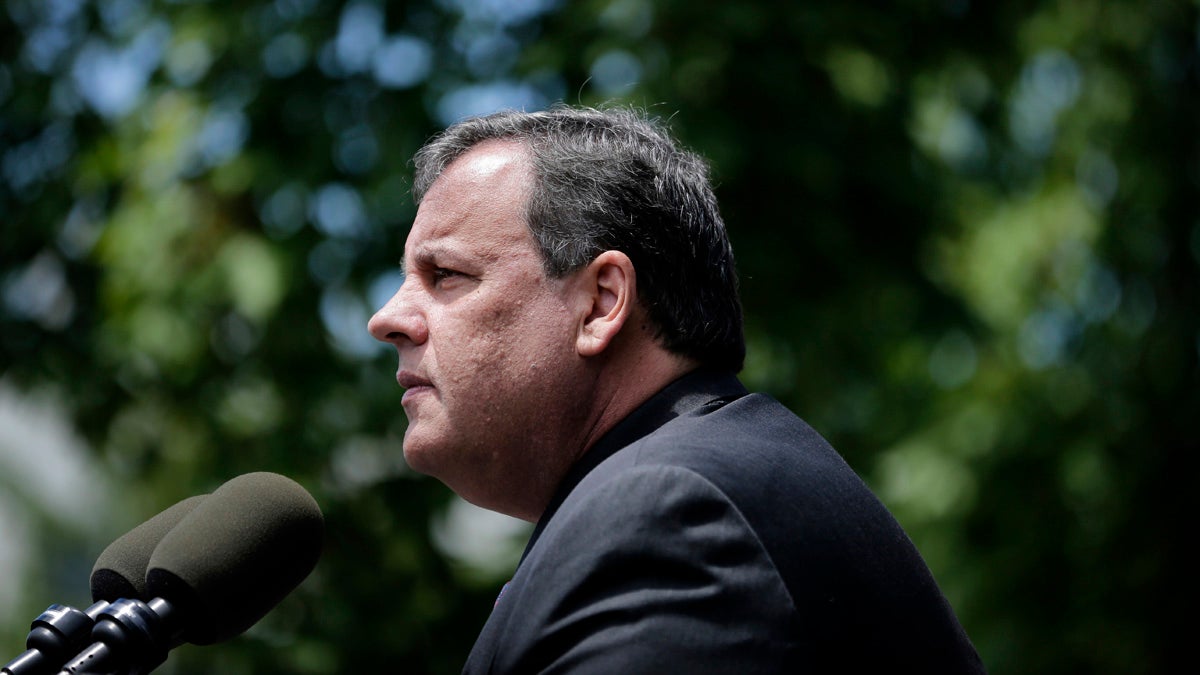  Republican New Jersey Gov. Chris Christie says that he won't sign a state budget unless it's presented to him along with his proposal to overhaul the state's largest health insurer and a plan to dedicate lottery revenue to the state's underfunded public workers' pensions. (AP Photo/Seth Wenig) 