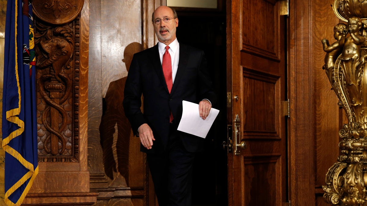 Pennsylvania Gov. Tom Wolf says the budget package that will go into effect without his signature 