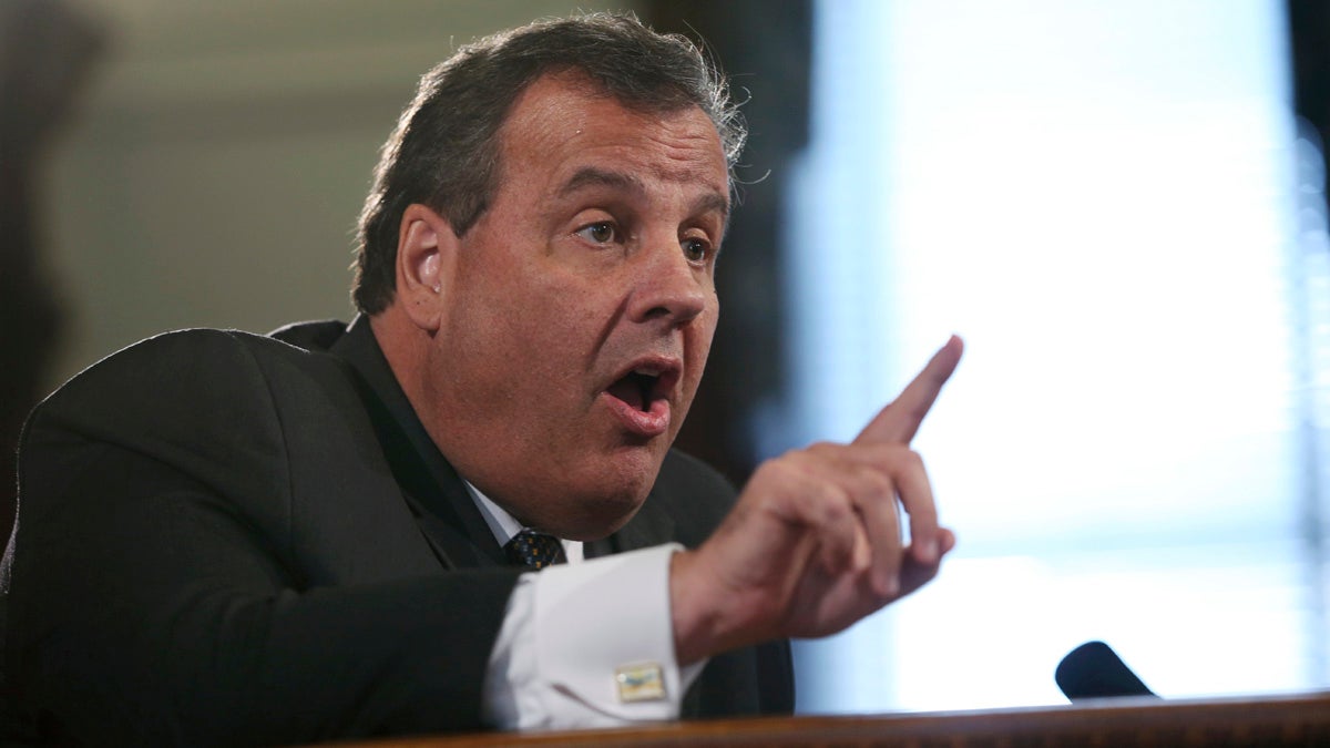 New Jersey Gov. Chris Christie says a plan by Democratic legislative leaders for a gas tax hike to fund transportation projects contains 