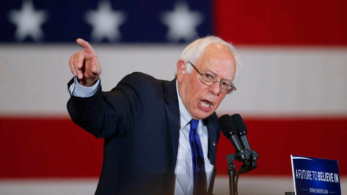 Democratic presidential candidate Sen. Bernie Sanders speaks in Milwaukee earlier this month. Thursday night