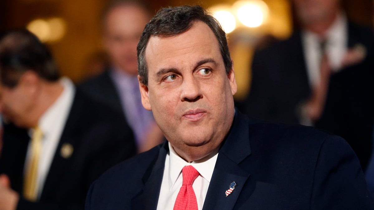  New Jersey Gov. Chris Christie is being welcomed home after ending his presidential campaign. (AP file  photo) 