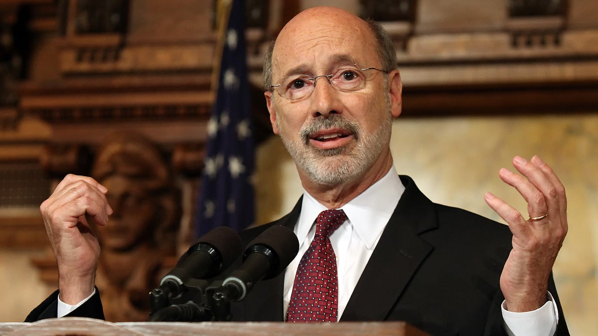  Pennsylvania Gov. Tom Wolf says budget talks with Republican legislative leaders have been 'productive.' (AP file photo) 